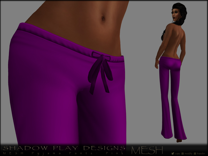 SP Designs - MESH Pyjama Pants - Pink 