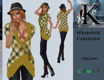 *Keresma* Wrapover Cardigan - Yellow