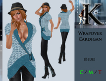 *Keresma* Wrapover Cardigan - Blue