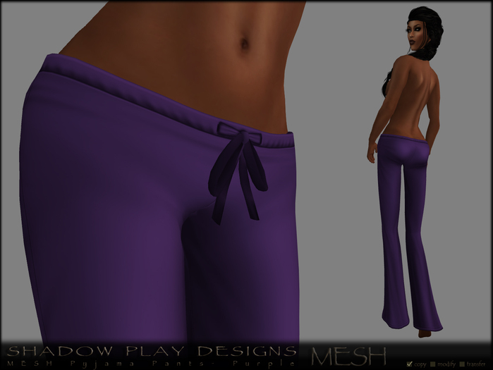 SP Designs - MESH Pyjama Pants - Purple 