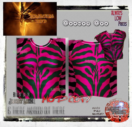 Ladies Zebra Top pinkishz