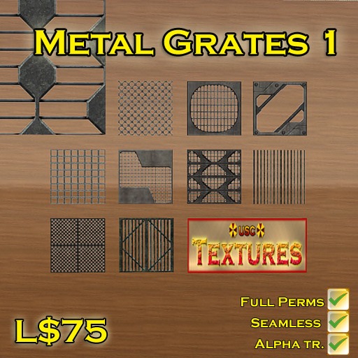USC Textures - Metal Grates 1 