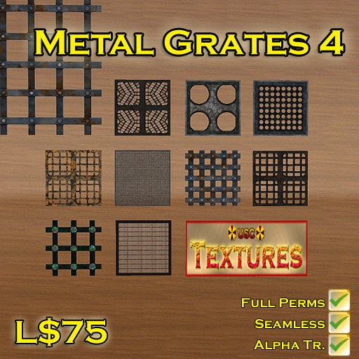 USC Textures - Metal Grates 4 