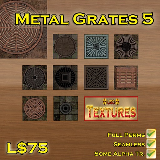 USC Textures - Metal Grates 5 
