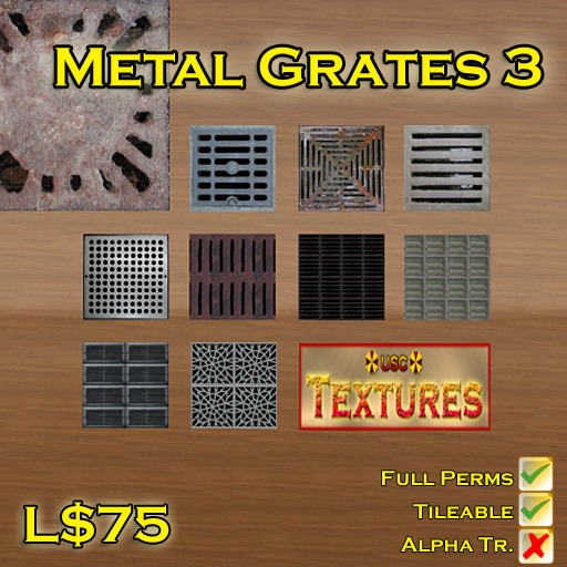 USC Textures - Metal Grates 3 