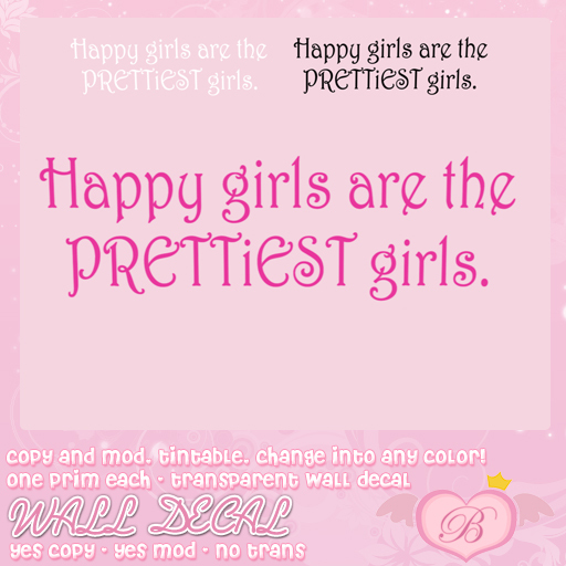 :*BABY*: Wall Decals - Happy Girls