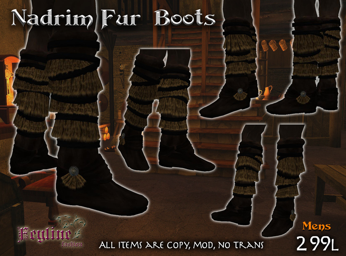 *FF* Nadrim Fur Boots - Mens