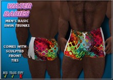 Water Babies - Basic Trunks (Red Geo)