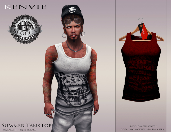 KENVIE . Summer TankTop Red