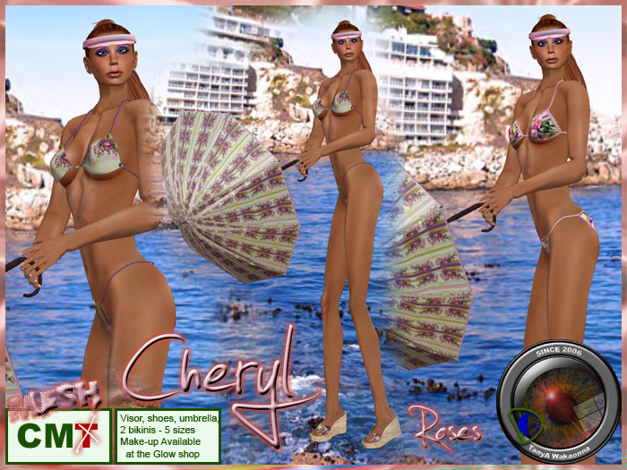 **GD** Swimming Costume Cheryl (Roses) (Boxed)