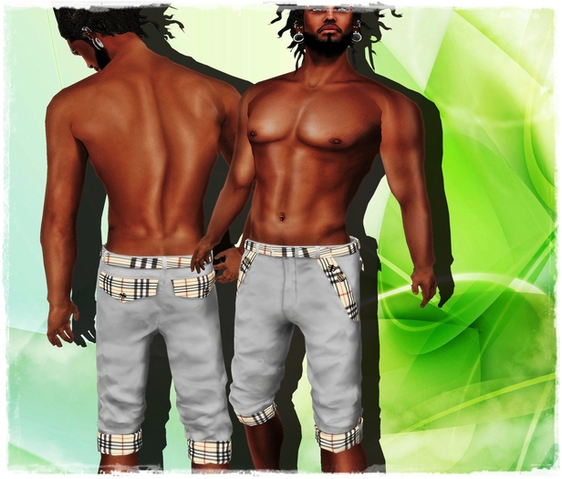 pants with square white
