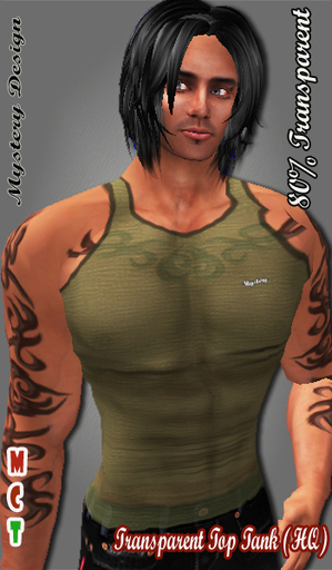 MYSTERY  TRANSPARENT TANK GREEN