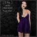 Darc flirt dress purple velvet