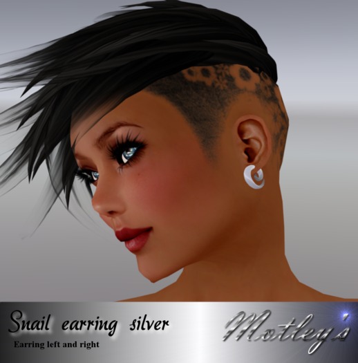 Motley's Earring Snail silver
