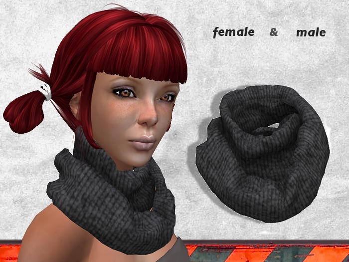 cloud - cowl scarf (keep warm) - charcoal