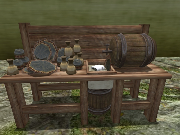 (SD)Rustic charm dishes chore