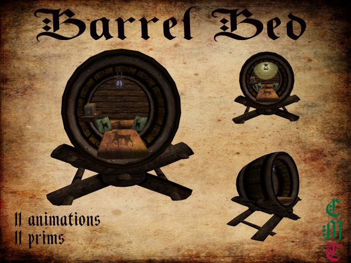 barrel bed