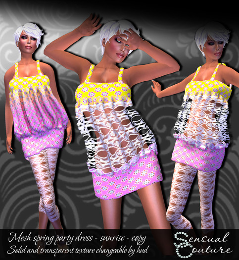 Mesh Spring party dress *sunrise* 