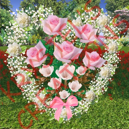 W42S Pink Roses Heart (Rezz Me)