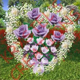 W40S Deep Lilac Roses Heart (Rezz Me)