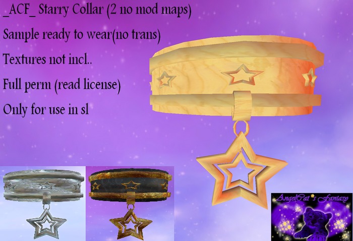_ACF_ Starry Collar /2 no mod maps + 2 ready to wear samples