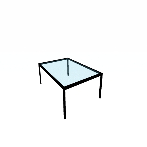 Mindshift - Black Glass Top Table