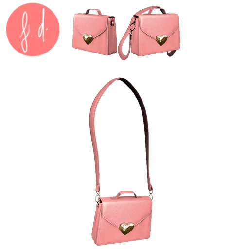 (fd) Heart Purse - Pink