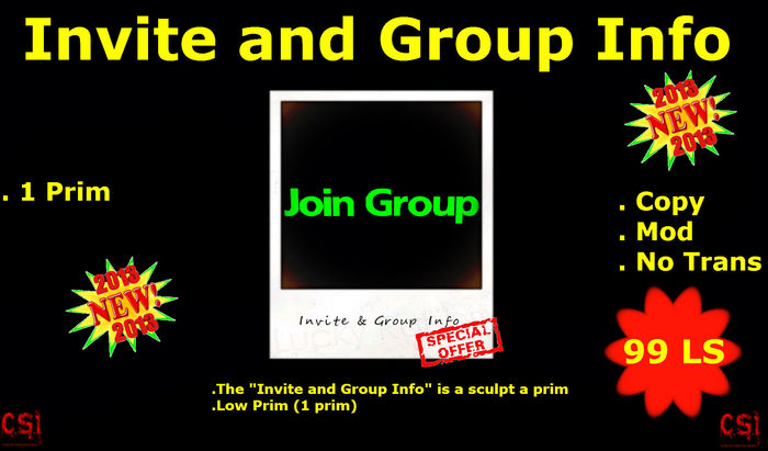 Invite and Group Info (box)