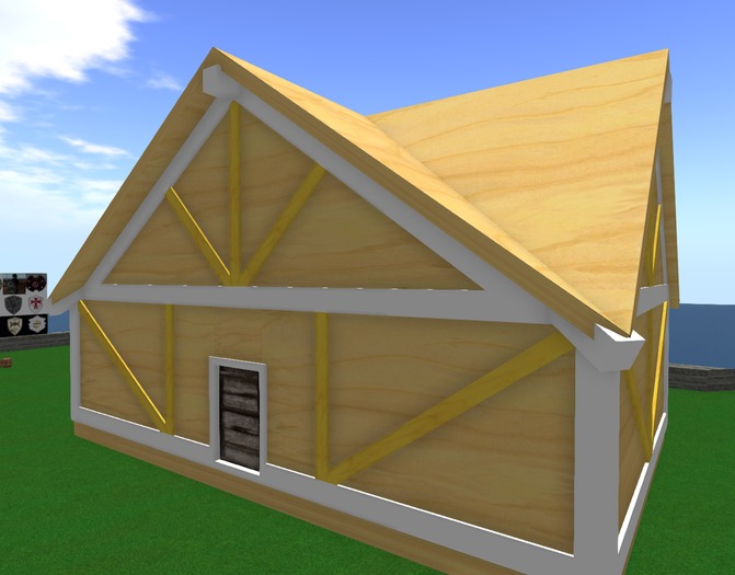 9 prim cottage with beam frame