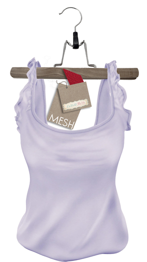 Tee*fy Skyla Ruffle Sleeve Tank  Lavender