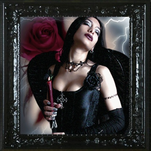 ANGE NOIR A LA ROSE