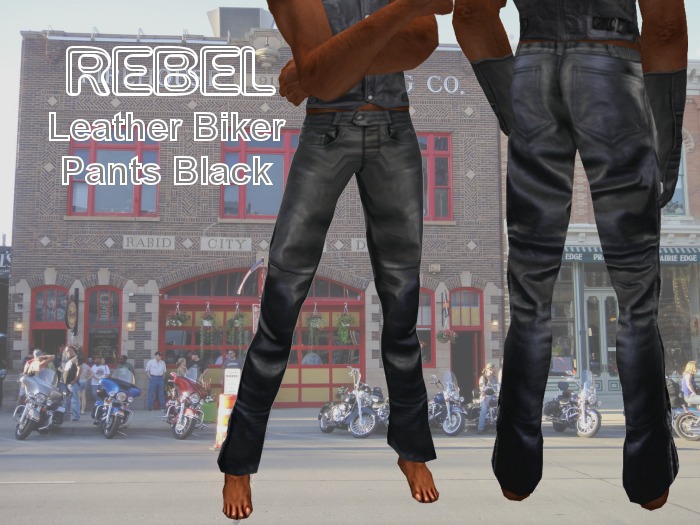 Leather Pants Men's Tan
