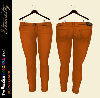 burnt orange skinny jeans