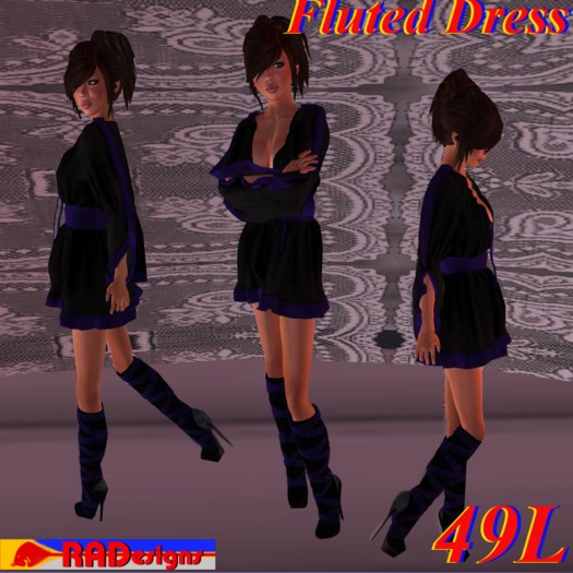 {RAD}Fluted Dress ♥Promo♥