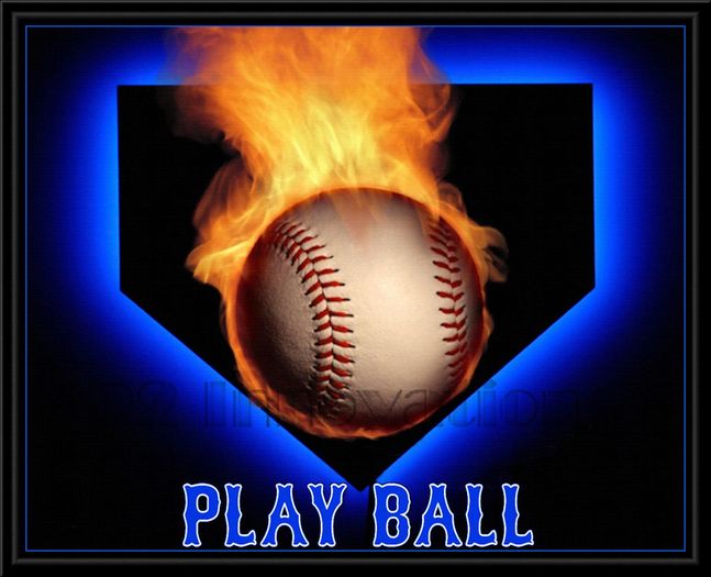 Play Ball Framed
