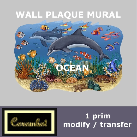 Wall plaque mural Ocean