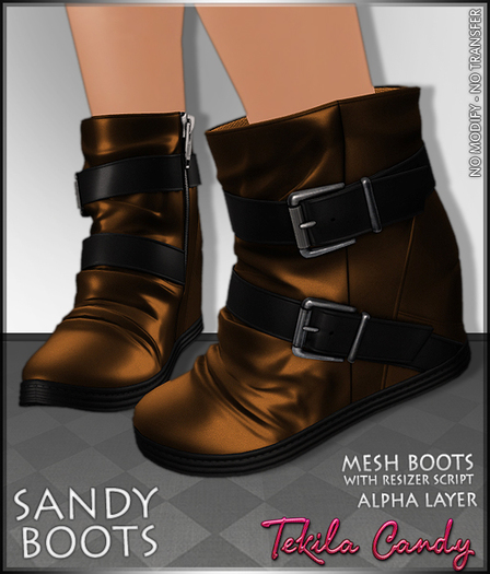 *TC* MESH Sandy Boots - Gold