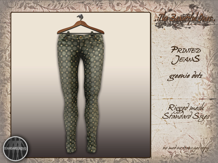 .:TBO:. Printed jeans dots
