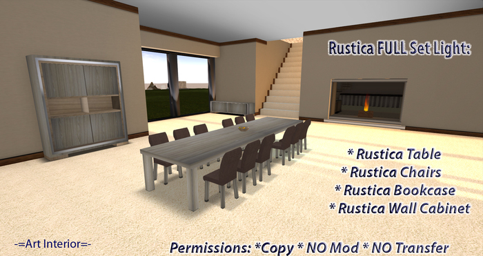 -=Art Interior=- Rustica Full Set Light Boxed