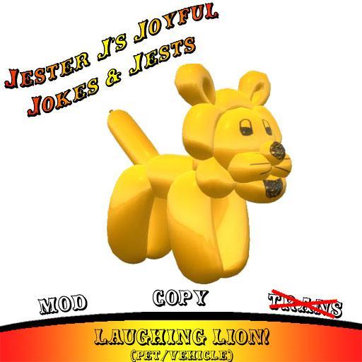 Jester J's Laughing Lion Ridable Pet