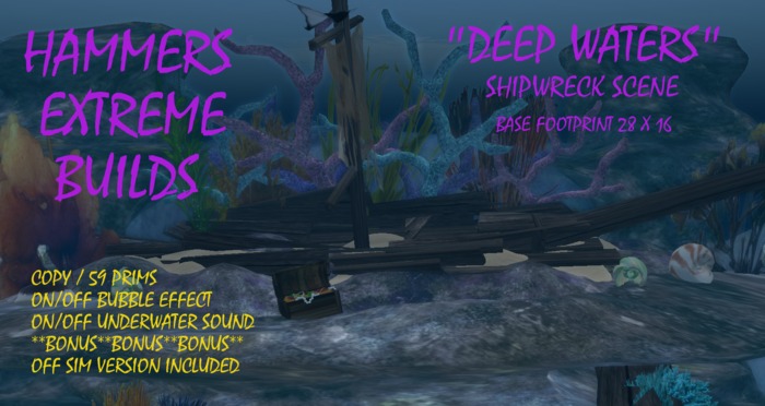"DEEP WATERS"   SHIPWRECK SCENE     *HXB*
