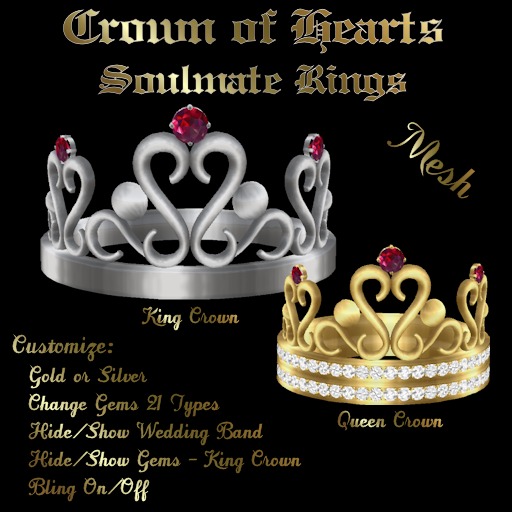 Ashira's Crown of Hearts Rings (SM5)