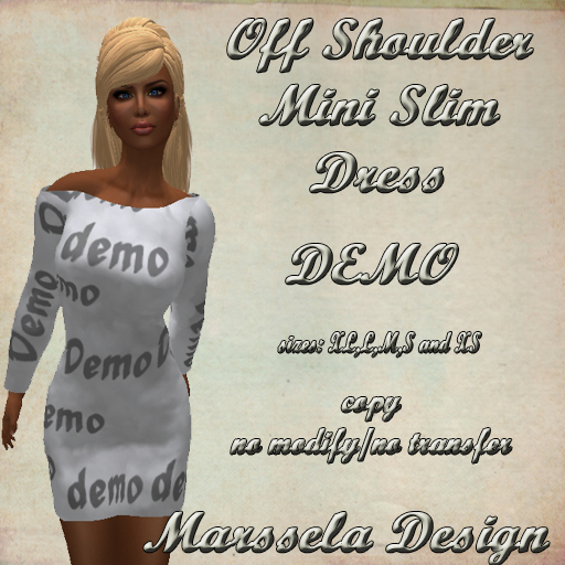 DEMO - Mesh Off Shoulder Mini Slim Dress 