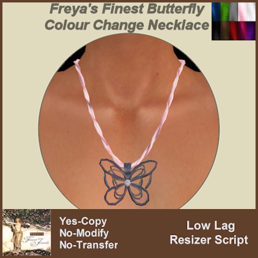 Freya's Finest Butterfly Colour Change Necklace