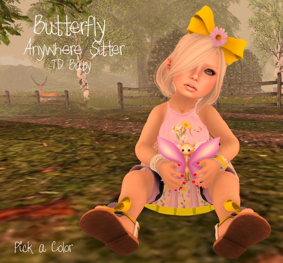 {C*K} Butterfly Anywhere Sitter *Pink*