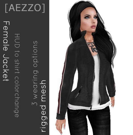 [AEZZO] Female Mesh Jacket Cyan