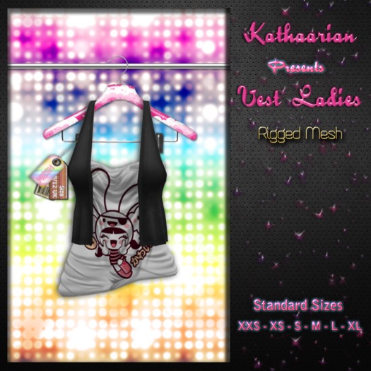 KATHAARIAN / Rigged Mesh /Vest Ladies_Bunny