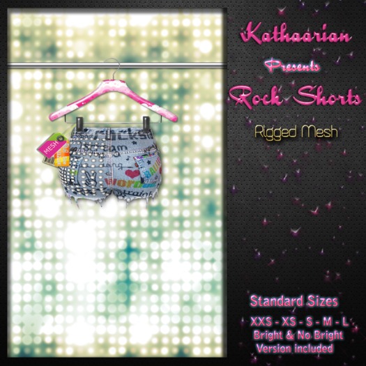 KATHAARIAN / Rigged Mesh / Rock Shorts - Punk