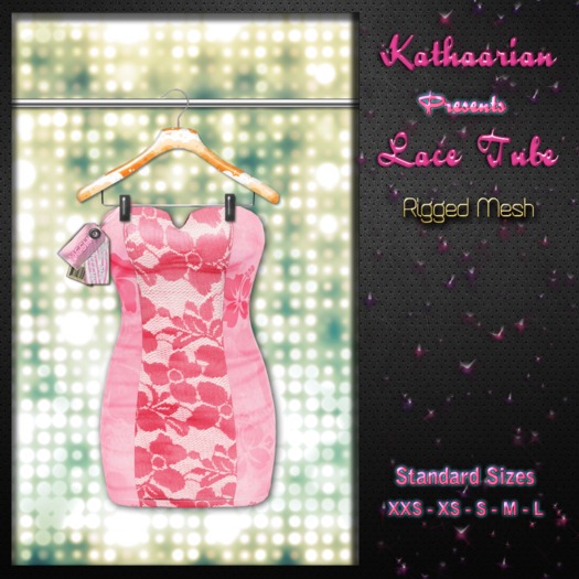 KATHAARIAN / Rigged Mesh / Lace Tube Dress - Doll