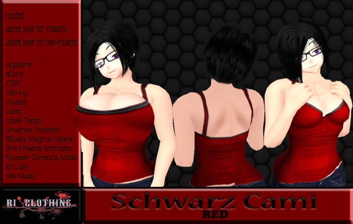 ~RI~ SCHWARZ CAMI RED